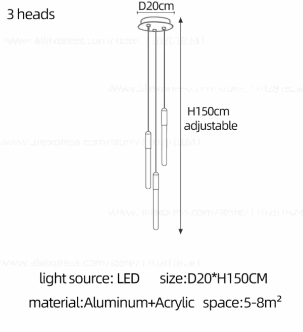 Lucian bar chandelier